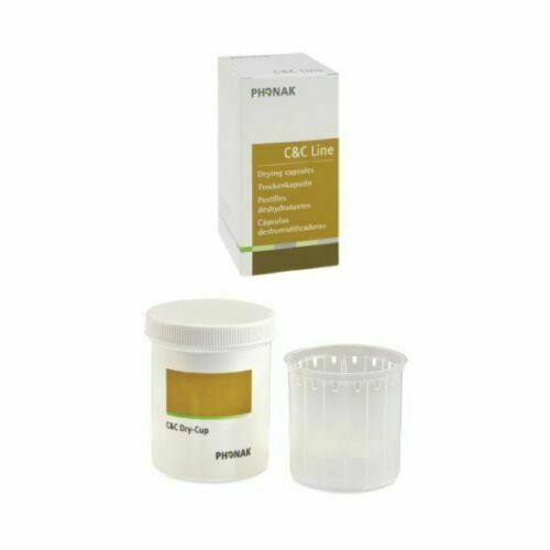 Phonak C&C DryCaps 6 Pack with Beaker Cerustop